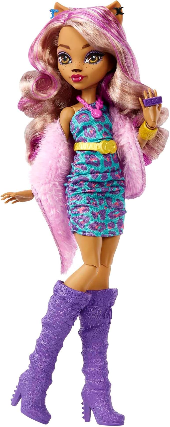 Monster High Doll & Playset, Clawdeen Wolf Boo-tique Studio with Fashion Accessories, 20+ Pieces for Mix-&-Match Outfits