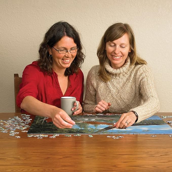 Cobble Hill 1000 Piece Puzzle - Nesting Eagles - Sample Poster Included