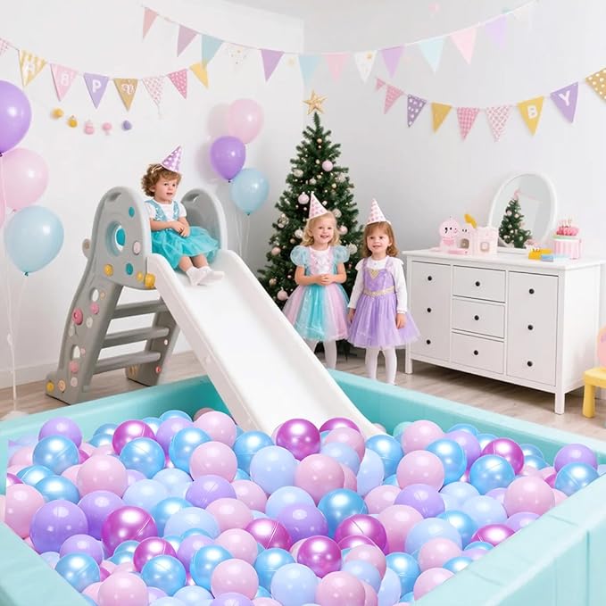 STARBOLO Ball Pit Balls for Toddlers Phthalate Free BPA Free Non-Toxic Crush Proof Play Balls for Toddlers Kids Pool Playhouse Pack of 100 200 500