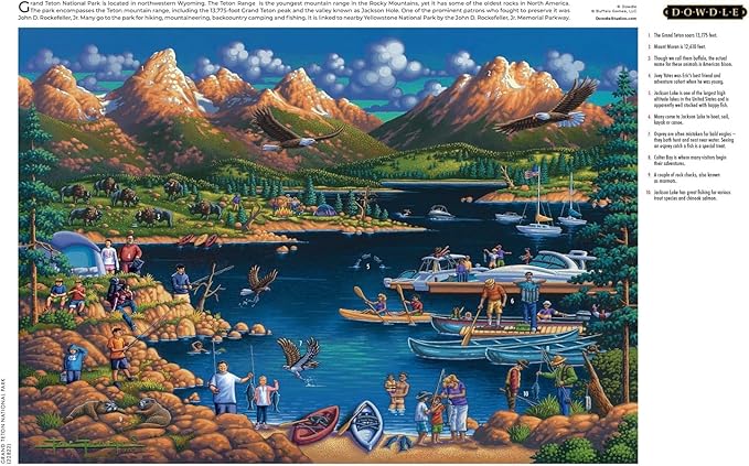 Buffalo Games - Eric Dowdle - Grand Teton - 300 Piece Jigsaw Puzzle for Adults -Challenging Puzzle Perfect for Game Nights - Finished Size is 21.25 x 15.00