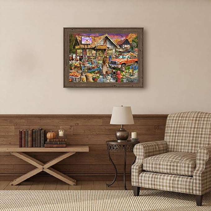 Town Store Jigsaw Puzzles for Adults 1000 Pieces, Difficult Puzzles Perfect for Game Night, Great Gift Idea, Size 26.65 x 19.25 in