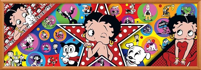 MasterPieces 1000 Piece Jigsaw Puzzle For Adults, Family, Or Youth - Betty Boop Panoramic - 13"x39"