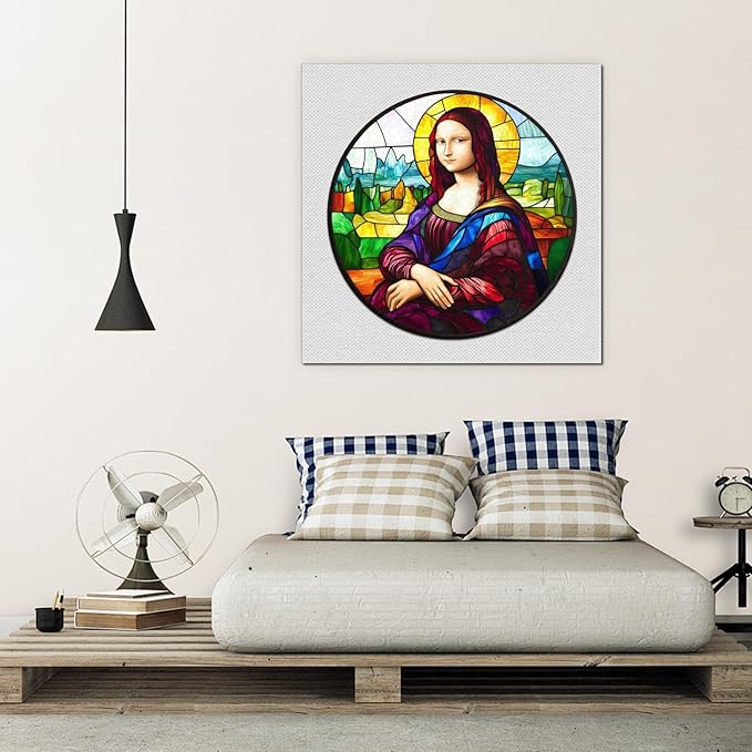 MYS A·U·R Mona Lisa Puzzles for Adults, Fine Art 200 Pieces Wooden Puzzles Collection Toy Jigsaw Puzzles Birthday Gifts Family Game 11.2"*12.2"