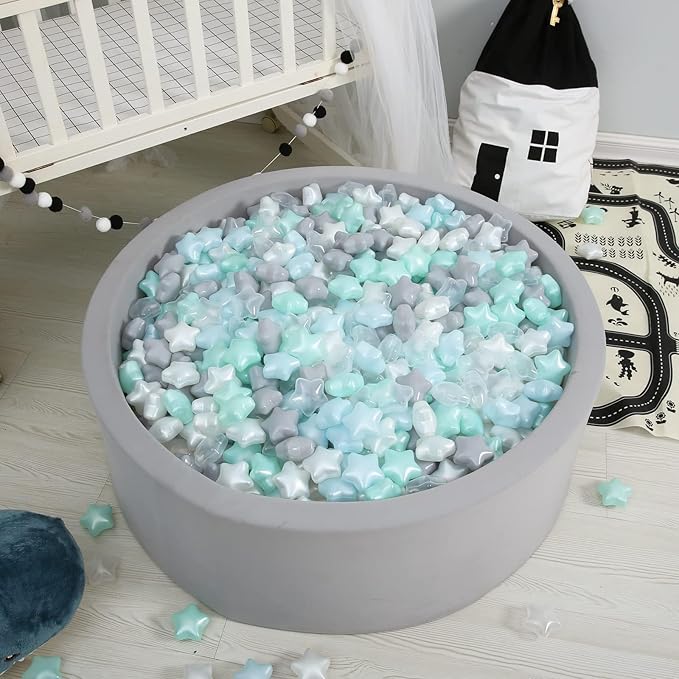 GOGOSO Ball Pit Balls for Toddlers Kids Plastic Balls for Ball-Pit Playpen Pool Baby Play Pastel BPA-Free Non Toxic Play Pastel Crush Proof Bal 50 100 200 500 1000 Count