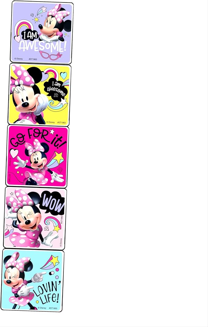 Bendon Minnie Mouse Coloring Book Stickers Set with Coloring Book and Minnie Stickers, Reward Sticker Set, and More