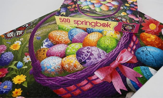 Springbok Easter in Bloom 500 Piece Jigsaw Puzzle for Adults and Families - Made in USA