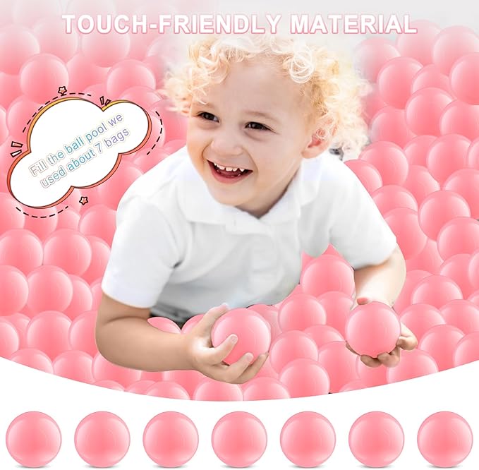 Clear Ball Pit Balls - Crush Proof Plastic Toy Balls for Boys and Girls