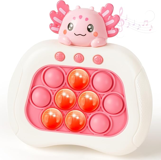 Axolotl Popular Push Toys, Quick Push Puzzle Handheld Game Fidget Toys, Fun Popular Sensory Toys, Axolo 3-12-year-old Children's Birthday Gifts Party Favors