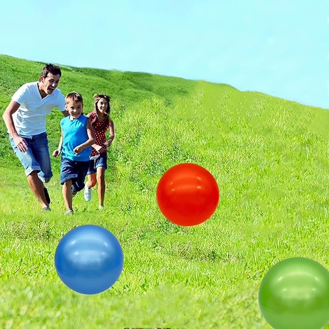 3 Pcs Inflatable Playground Balls 9 Inch Bouncy Balls with Hand Air Pump for Indoor Outdoor Play Balls for Kids