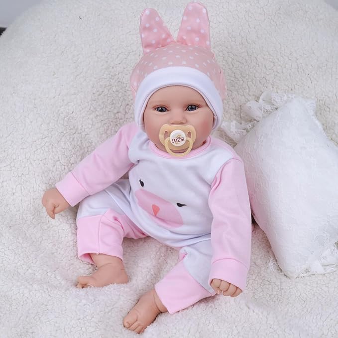 BABESIDE Reborn Baby Dolls, 20Inch Cute Soft Vinyl Realistic-Newborn Baby Doll Poseable Real Life Lifelike Baby Dolls w/Doll Accessories for 3+ Year Old Girls