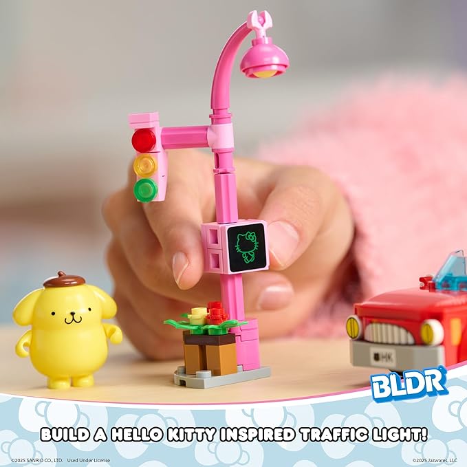 BLDR Hello Kitty and Friends Badtz-Maru’s Convertible Building Set 0111 with Badtz-Maru and Pompompurin Minifigures - for Kids and Sanrio Fans Ages 8+