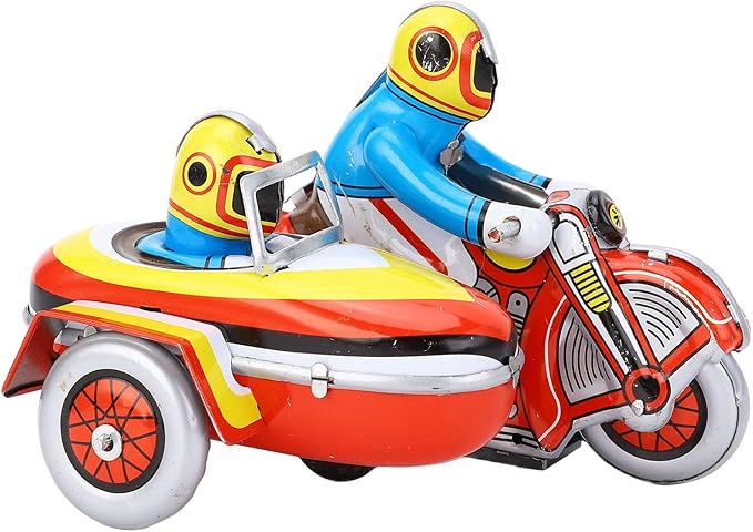 ANGGREK Retro Wind Up Toy, Motorcycle Toy Easy for Christmas