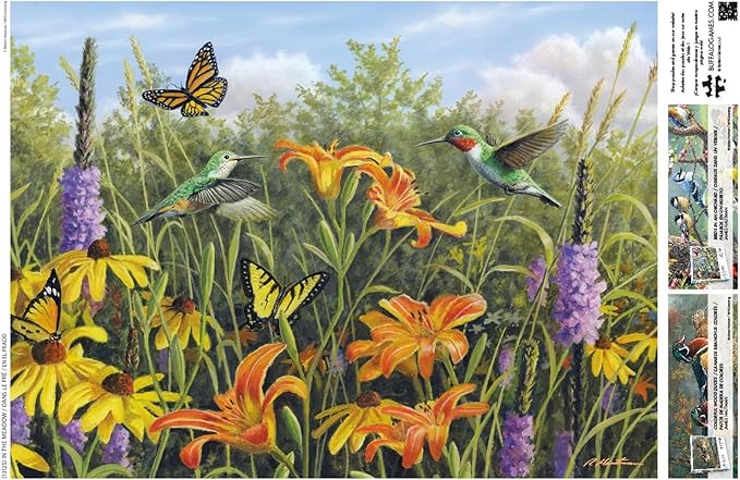 Buffalo Games - Hautman Brothers - in The Meadow - 1000 Piece Jigsaw Puzzle for Adults - Challenging Puzzle Perfect for Game Nights - Finished Size is 26.75 x 19.75 – Precision-Cut Pieces