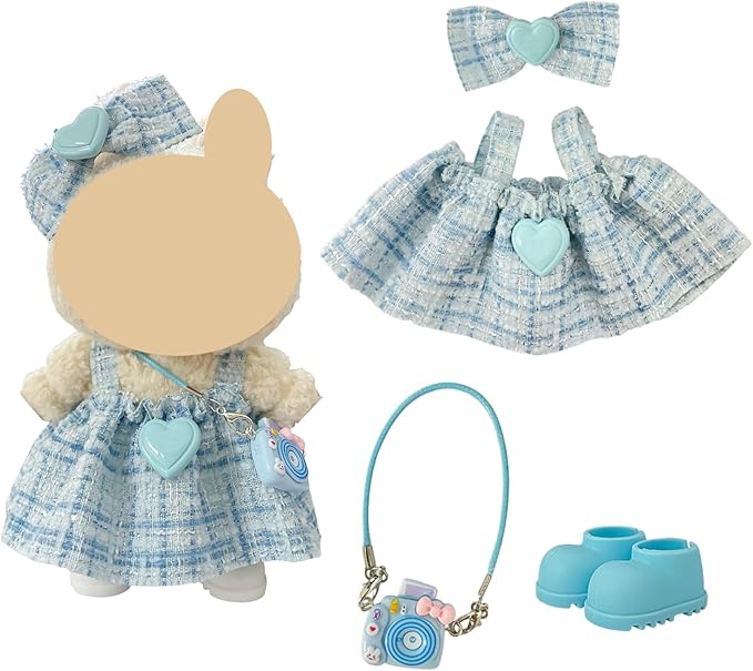 Ezcora Clothes for Doll, 6 Pack Doll Outfits for 17cm Doll, Perfect for Play and Display, Accessories for Doll's Collectors, (No Dolls) (Princess Dress)