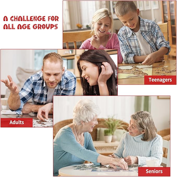 Christmas Puzzles 1000 Pieces, Santa Clause Christmas Puzzle, Santa's Cabin Christmas Puzzles, Christmas Puzzles for Adults 1000 Piece Puzzle for Adults Christmas, Christmas Jigsaw Puzzles