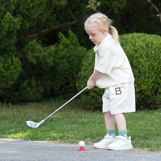 Liberry Kids Golf Clubs for 3 4 5 6 Years Old, Retractable Toddler Golf Set with Storage Bag, Outdoor Indoor Sports Toy for Boys Girls Birthday Gifts