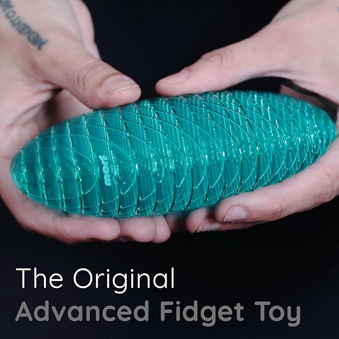 Morf Fidget Worm Toy - Flexible 3D Sensory Slug Figgy Toy for Kids, Teens, and Adults – Stretchy, Quiet, Stress and Anxiety Relief, Focus - For Play, School, Work Gifts, Great For Classroom and Office