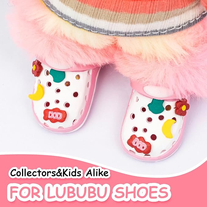 Doll Shoes, Premium Fashion Shoes for 17 Cm Doll Accessories, Doll Dress Up Decoration Accessories Wings (Pink