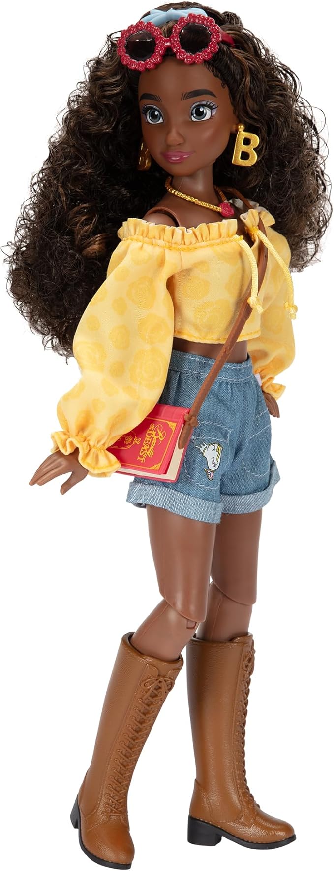 Disney ILY 4ever Fashion Dolls Inspired by Belle 11.5" Tall with 13 Points of Articulation, Two Complete Mix-and-Match Outfits and a Glittery Mickey Ring Included for You!