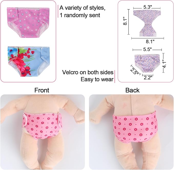 Girl Doll Clothes - 6 Complete Set 12 Inch Dolls Clothing Accessories for 12 13 14 Inch Dolls Clothes