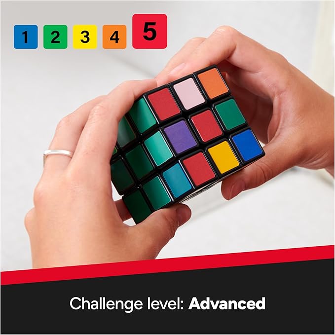 Rubik’s Cube, Impossible Cube, Advanced Color-Matching Puzzle, The Original Problem-Solving Brain Teaser Cube, Classic Color-Matching Puzzle, Fidget Toy, Sensory Puzzle for Ages 8 & Up