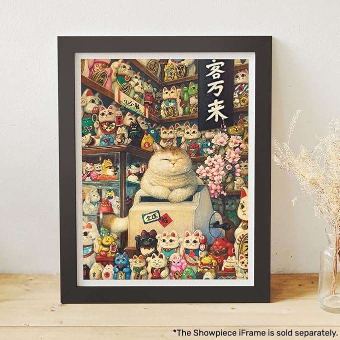 Pintoo Jigsaw Puzzles 1200 Piece for Adults - Phoenix Chan - Maneki Neko's Shop Beautiful Plastic Puzzle for Home Decor Zero Dust Easy Storage [H2696]
