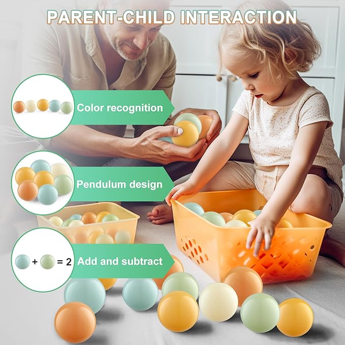 Clear Ball Pit Balls - Crush Proof Plastic Toy Balls for Boys and Girls