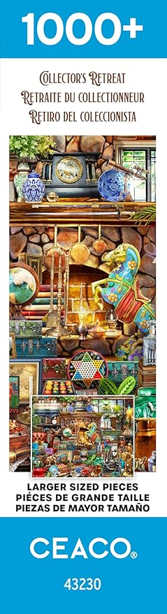 Ceaco - EZ2Hold - Collector's Retreat - 1000 Piece Jigsaw Puzzle for Adults - Challenging Puzzle Perfect for Game Nights - Finished Size is 30 x 24