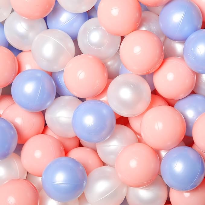 GOGOSO Ball Pit Balls for Toddlers Kids Plastic Balls for Ball-Pit Playpen Pool Baby Play Pastel BPA-Free Non Toxic Play Pastel Crush Proof Bal 50 100 200 500 1000 Count