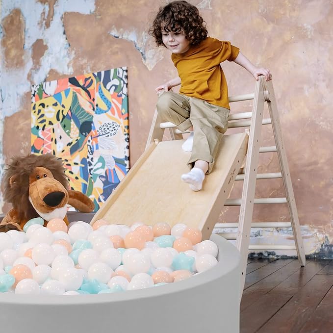 Realhaha Ball Pit Balls 50 100 200 500, Star Shapes for Babies Kids Playpen Plastic Balls for Babies Ball Pool Puppy Playballs