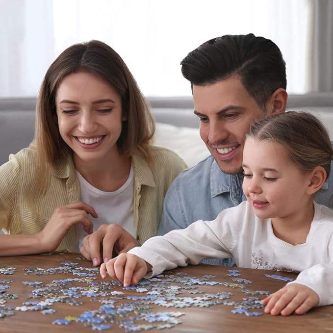 HUADADA Jigsaw Puzzles for Adults 1000 Pieces, Fall Harvest Fit Well Letter on Back No Dust, Home Decor Birthday Party Toy for Olds Seniors (27.5"x19.6"), 1:1 Poster