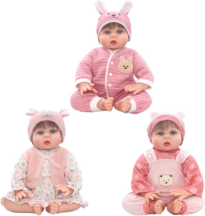 Reborn Doll Clothes for 18-22 Inch Dolls, Doll Clothes and Accessories with Hat