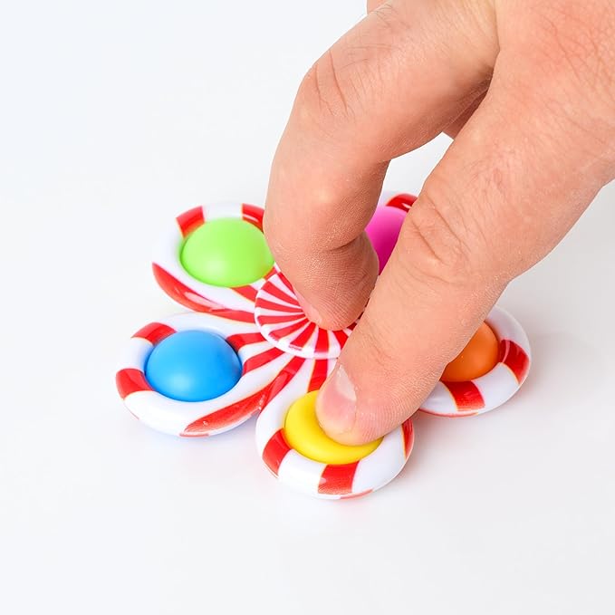 Nutty Toys Fidget Spinner - Sensory Toy for Kids & Adults - Top Stress & Anxiety Relief Gifts 2026 - Unique Easter Basket Stuffers Gift Idea - Best Toddler, Tween, Teen Girl & Teenage Boys Present