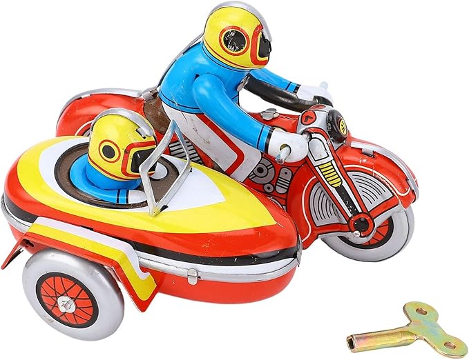 ANGGREK Retro Wind Up Toy, Motorcycle Toy Easy for Christmas