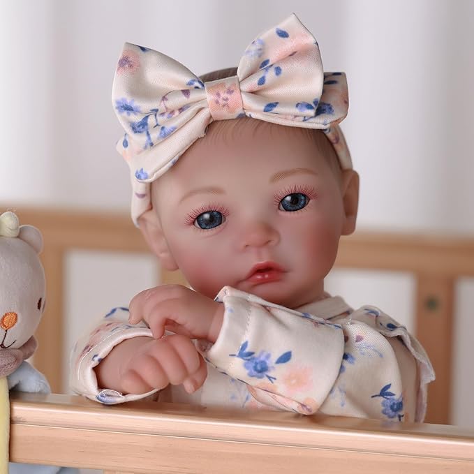 BABESIDE Lifelike Reborn Baby Dolls - 17-inch Cute Realistic Baby Doll Newborn Soft Cuddly Real Life Baby Dolls with Accessories for Kids Age 3+