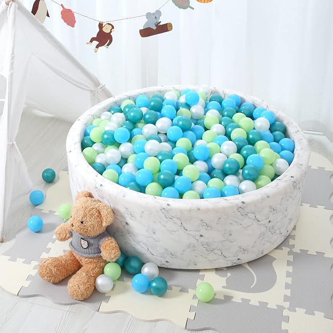 STARBOLO Ball Pit Balls for Toddlers Phthalate Free BPA Free Non-Toxic Crush Proof Play Balls for Toddlers Kids Pool Playhouse Pack of 100 200 500