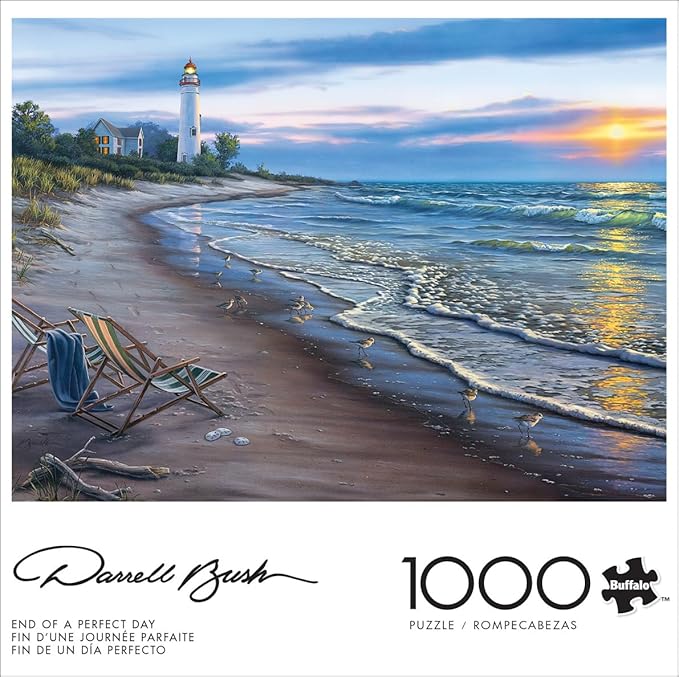 Buffalo Games - Darrell Bush - End of a Perfect Day - 1000 Piece Jigsaw Puzzle for Adults -Challenging Puzzle Perfect for Game Nights - Finished Size is 26.75 x 19.75 – Precision-Cut Pieces