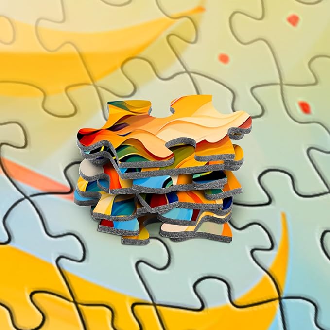 Rocorose Sunflower Jigsaw Puzzle for Adults 1000 Pieces, Colorful Gradient Flower Artwork Family Challenging Fun Activity Floral Puzzle Game Great Gift for Paint Lovers