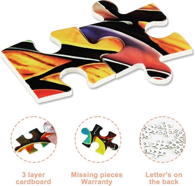 Tree of Life 500 Piece Puzzles for Adults Mosaic Stained Glass Jigsaw Puzzles Colorful Puzzles for Adults 500 Pieces with Letters on Back Impossible Hard Difficult Challenging Family Puzzles