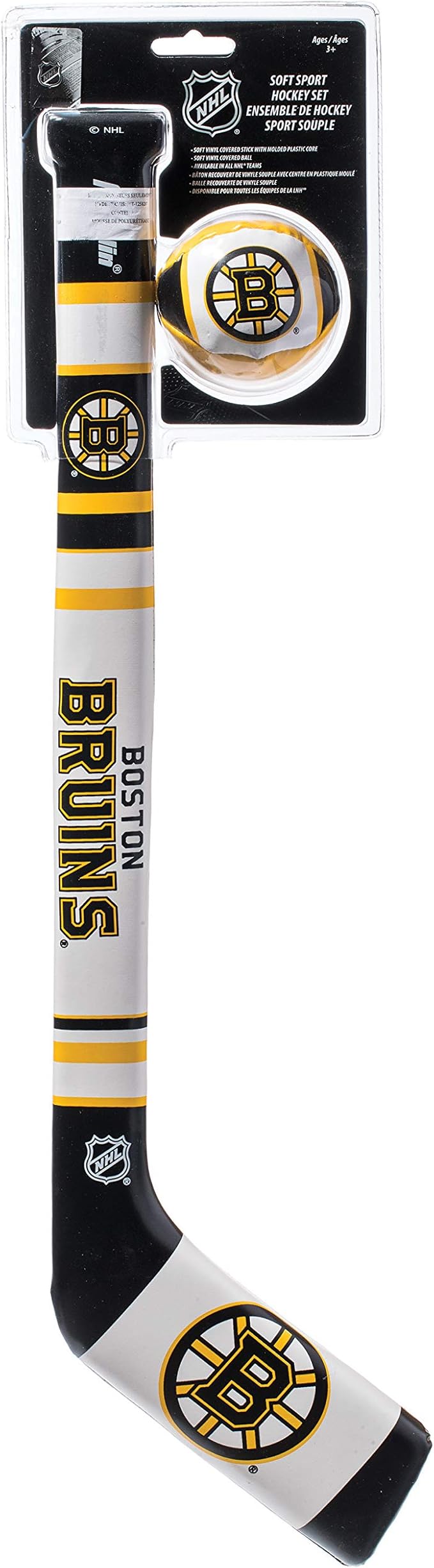 Franklin Sports NHL Team Mini Soft Hockey Stick Set - NHL Team Soft Foam Mini Hockey Stick and Ball - Great Toy for Kids