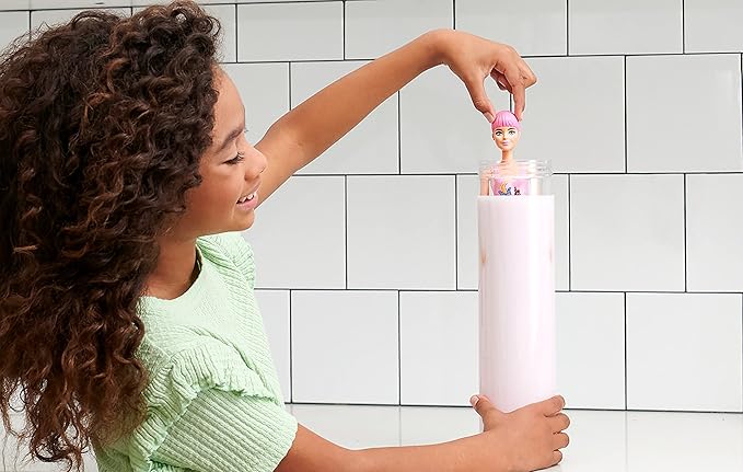 Barbie Color Reveal Doll & Accessories, Denim Series, Patchwork with 6 Surprises Including Color-Change (Styles May Vary)