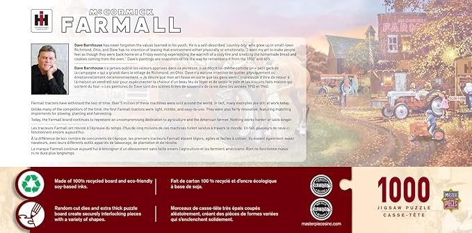 MasterPieces 1000 Piece Jigsaw Puzzle for Adults, Family, Or Youth - Farmall Panoramic - 13"x39"