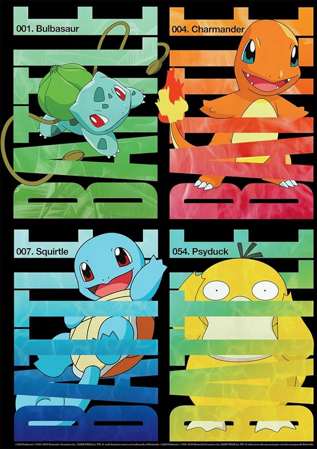 Buffalo Games - Pokémon - Pokemon Battle - 500 Piece Jigsaw Puzzle for Adults - Challenging Puzzle Perfect for Game Nights - Finished Size is 21.25 x 15.00