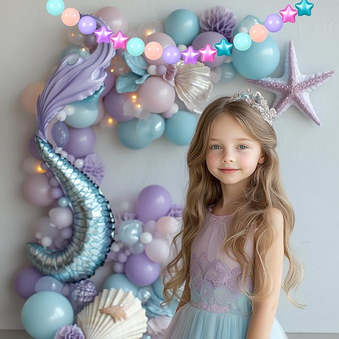 TRENDPLAY Star Ball Pit Balls for Toddlers -50 100 200 Count Star Balls Different Shapes, Non-Toxic Plastic Balls for Safe Play, Boys Girls Festival Party Decoration