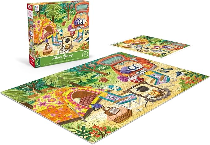 Ceaco - Olivia Gibbs - Go Camping! - 500 Piece Jigsaw Puzzle
