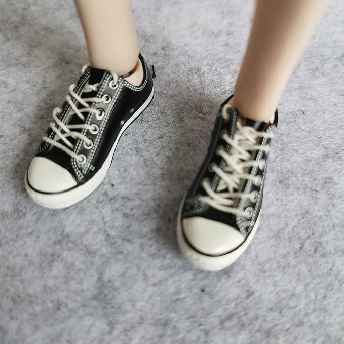 1:6 Scale Figure Shoes Sneakers Shoe for 1/6 12 inch Female Action Figure Phicen TBLeague (Black)