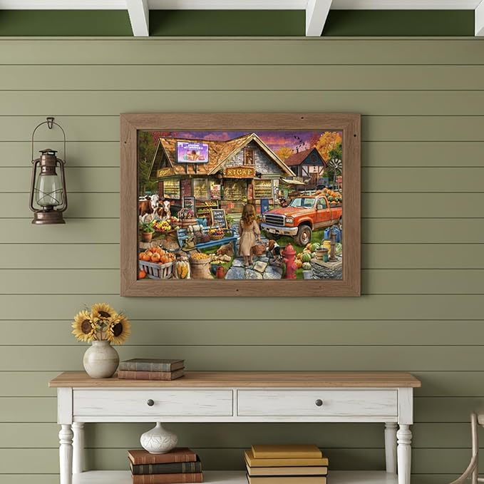 Town Store Jigsaw Puzzles for Adults 1000 Pieces, Difficult Puzzles Perfect for Game Night, Great Gift Idea, Size 26.65 x 19.25 in