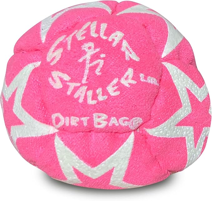 DIRTBAG All Star Footbag 3 Pack with Pouch, 100% Handmade, Premium Quality, Bright Vivid Colors, Signature Carry Bag