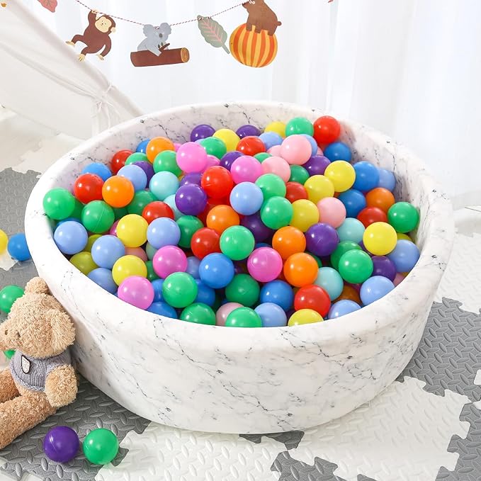 STARBOLO Ball Pit Balls for Toddlers Phthalate Free BPA Free Non-Toxic Crush Proof Play Balls for Toddlers Kids Pool Playhouse Pack of 100 200 500