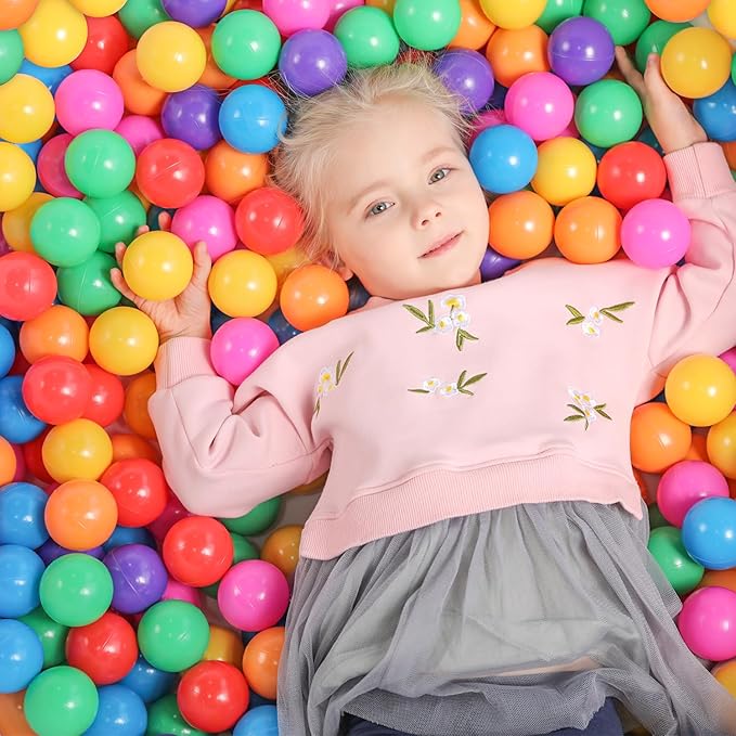 TRENDBOX Ball Pit Balls Plastic Balls for Ball Pit Pool Playpen Babies Kids Children Birthday Parties
